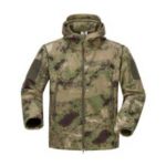 FG Wholesale Waterproof Windproof outdoor camping fishing climbing 3 in 1 camouflage softshell with hood