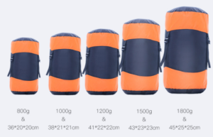 down envelop rectangle sleeping bags