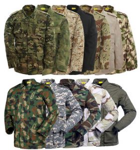 military camouflage uniform bdu all color 