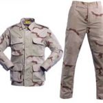 Tri-color desert military camouflage BDU uniform