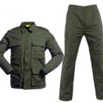 army green military BDU uniform
