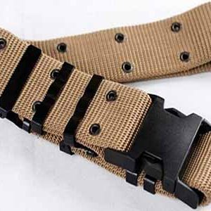 Pure color tactical adjustable nylon outside belt