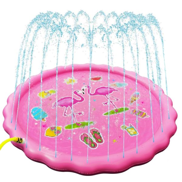 170cm Inflatable Spray Water Cushion Summer Kids Pets Play Water Mat Lawn Games Pad Sprinkler Play 2