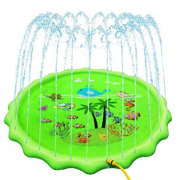 170cm Inflatable Spray Water Cushion Summer Kids Pets Play Water Mat Lawn Games Pad Sprinkler Play 4