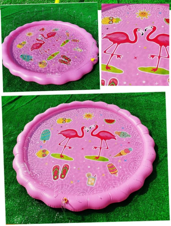 170cm Inflatable Spray Water Cushion Summer Kids Pets Play Water Mat Lawn Games Pad Sprinkler Play 5