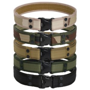 2020 New Army Style Combat Belts Quick Release Tactical Belt Fashion Men Canvas Waistband Outdoor Hunting 9Colors Optional 130cm