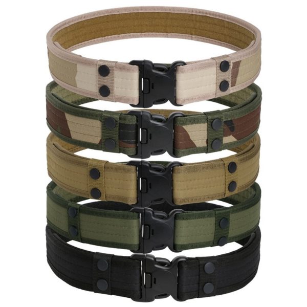 2020 New Army Style Combat Belts Quick Release Tactical Belt Fashion Men Canvas Waistband Outdoor Hunting 1