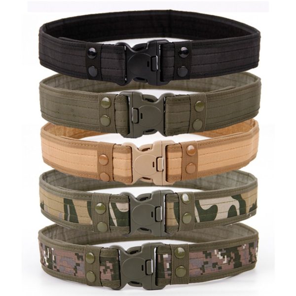 2020 New Army Style Combat Belts Quick Release Tactical Belt Fashion Men Canvas Waistband Outdoor Hunting