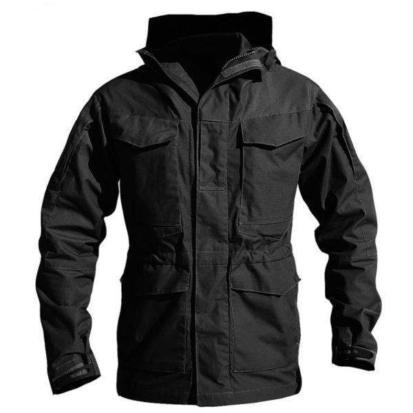 black tactical jacket