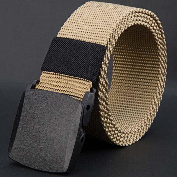 Men S Casual Fashion Tactical Belt Alloy Automatic Buckle Youth Students Belt Outdoor Sports Training 2