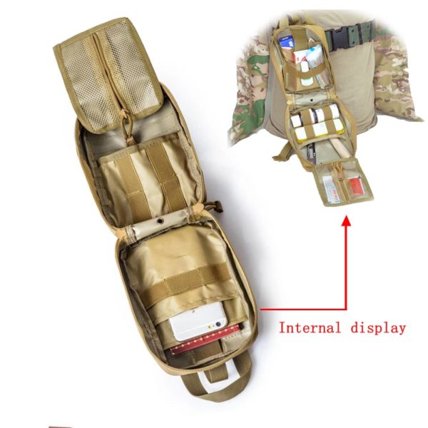 Molle Tactical First Aid Kits Medical Bag Emergency Outdoor Army Hunting Car Emergency Camping Survival Tool 4