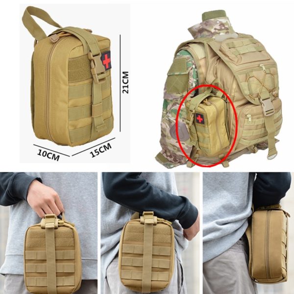 Molle Tactical First Aid Kits Medical Bag Emergency Outdoor Army Hunting Car Emergency Camping Survival Tool 5