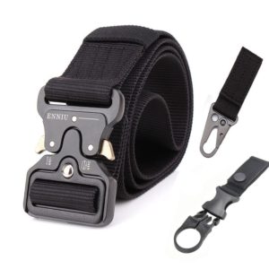 Nylon Tactical Belt Army Belt Men Outdoor Training Belts Black High Quality Easy Unlock Metal Military Buckle Belt