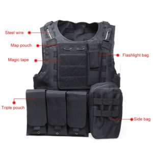 Tactical Vest 7 Colors Mens Military Hunting Vest Field Battle Airsoft Molle Waistcoat Combat Assault Plate Carrier Hunting Vest